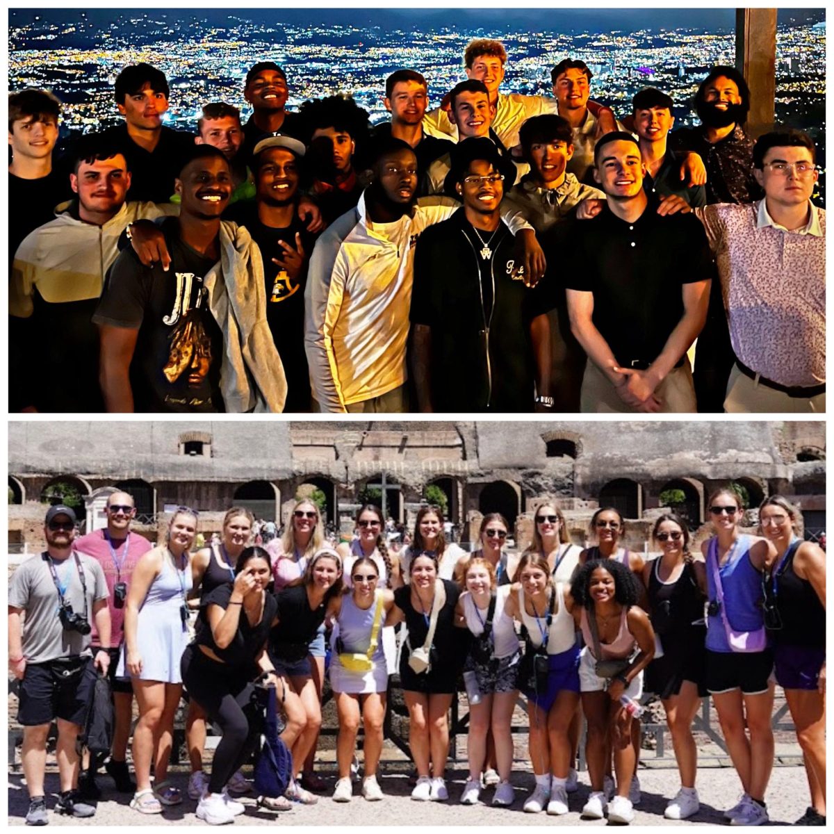 Both basketball teams travelled abroad to other countries to work on team building exercises. 