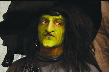 Andrea Disch as the Wicked Witch of the West during AU's production of "The Wizard of Oz"