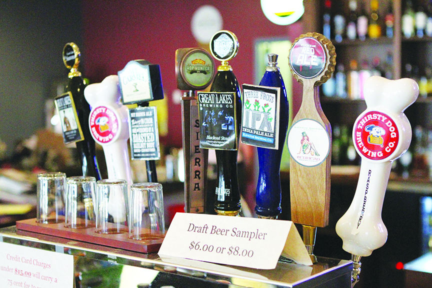 The Caddy Shack has eight different beers on tap and rotates them out regularly. 