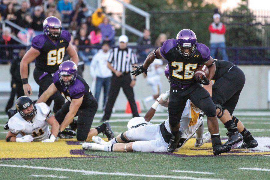 Tailback Vance Settlemier breaks free in Ashland’s win over Ohio Dominican.