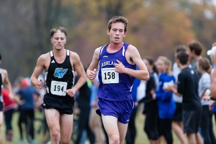 Senior David Knack was the top men's finisher for Ashland University. He placed in 16th place.