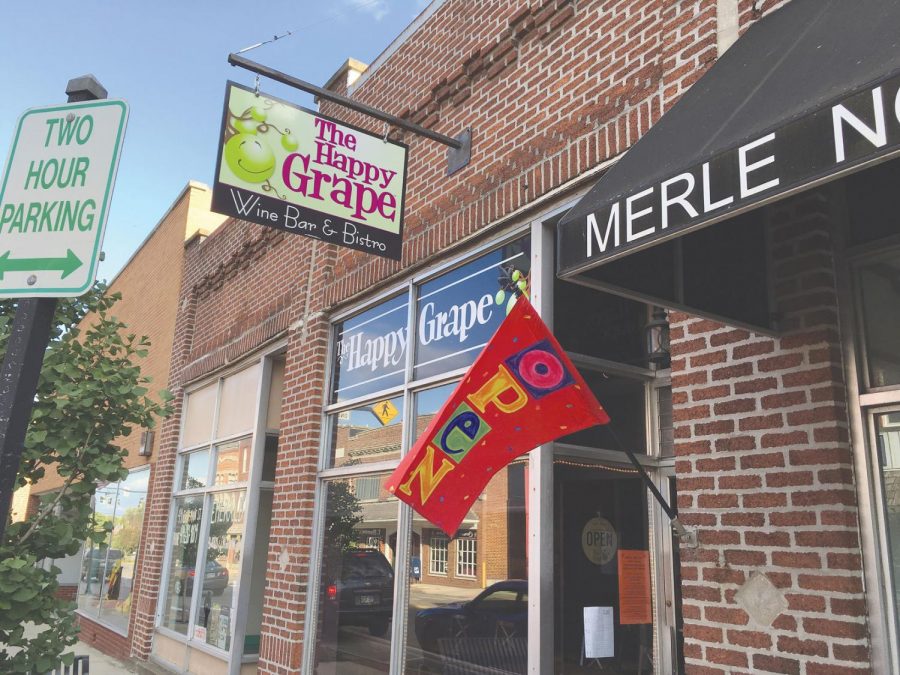 The Happy Grape is located in Ashland’s downtown area on Main St. 