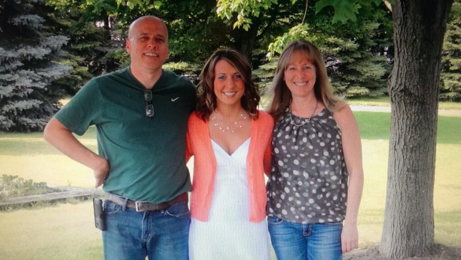 Jodi, Sam and Brittany after Brittany’s college graduation in 2012, the same year as the beginning of her pain pill addiction from mysterious health issues. 