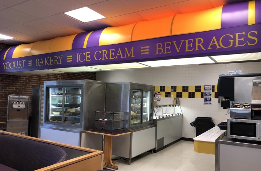 The AU convocation center offers numerous food options for students at a variety of times throughout the day.