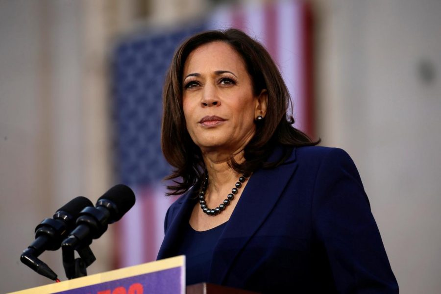 Senate member from California, Kamala Harris, advocated for debt-free college, “Medicare for All” and universal Pre-K.
“For the People.”