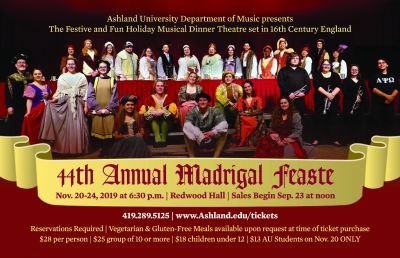 Madrigal Feaste coming to AU