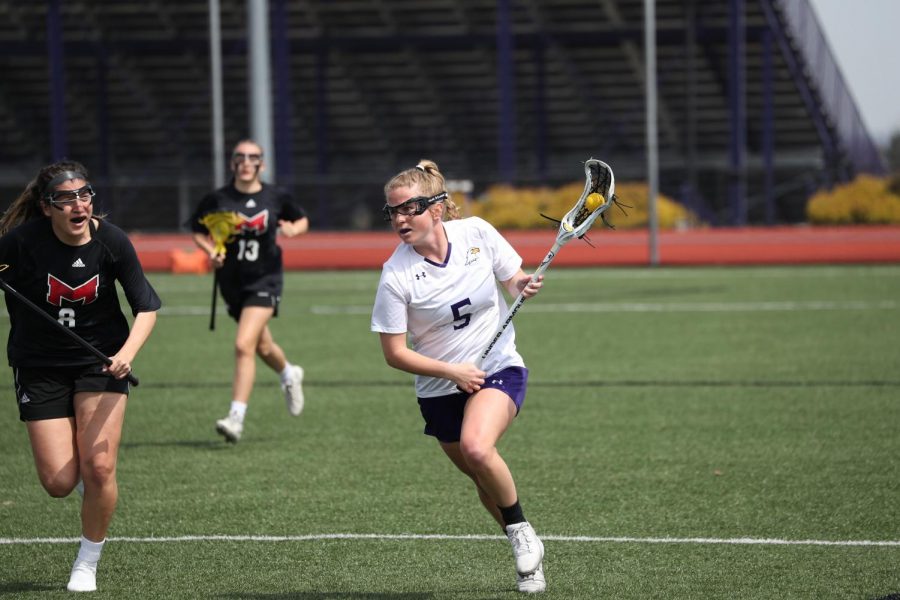 Women’s lacrosse saw its first season at AU in spring 2019.
