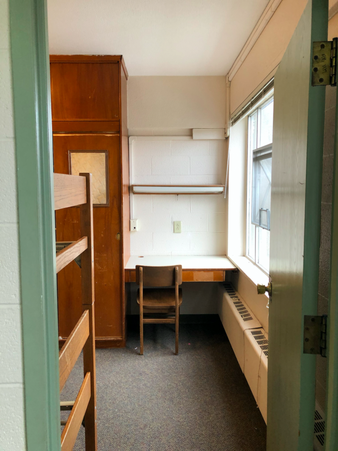 Rooms are brought back to how they looked before students moved in at the beginning of the school year.