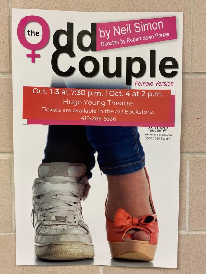 The Odd Couple: Female Edition will be performed Oct. 1-Oct.4 at the Hugo Young Theatre
