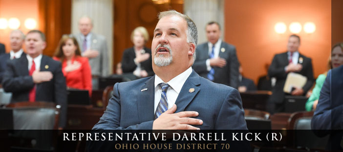 Rep. Darrell Kick is running for re-election for the 70th District.