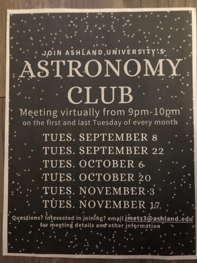The Astronomy Club meets via Zoom on the first and last Tuesday of the month.