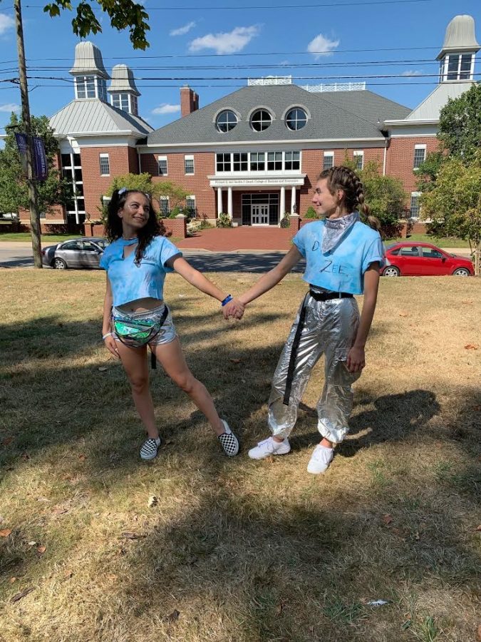 Bid day 2019 with DZ roommates Juliet Touma and Taelor Norris.