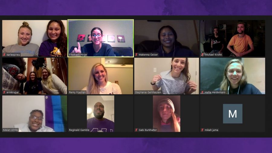 Members of AU IDEAL met on Zoom for one of their meetings.