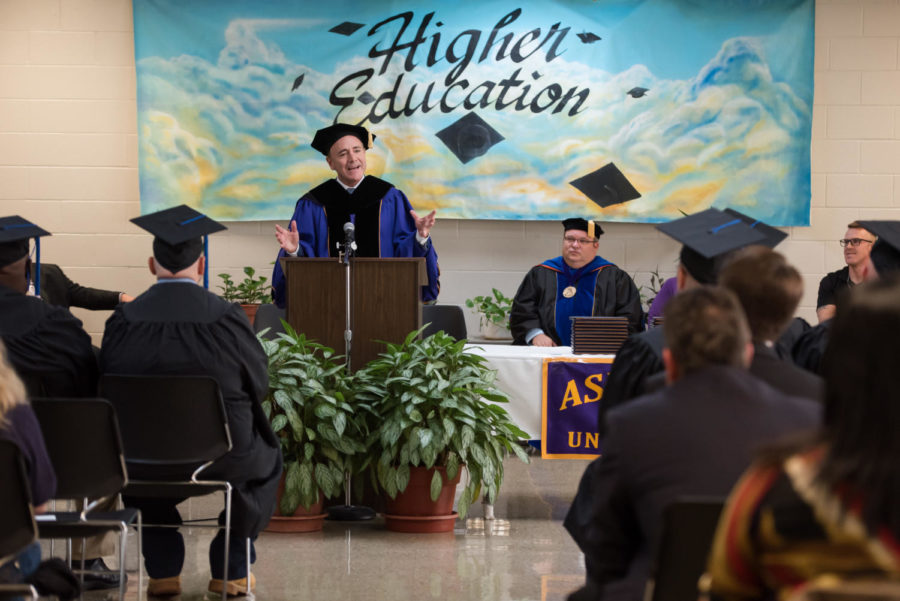 A former correctional education graduation ceremony, in the spring of 2021.