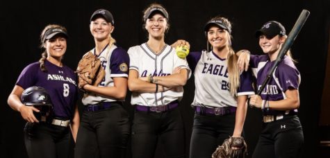 Members of the softball team pictured above.