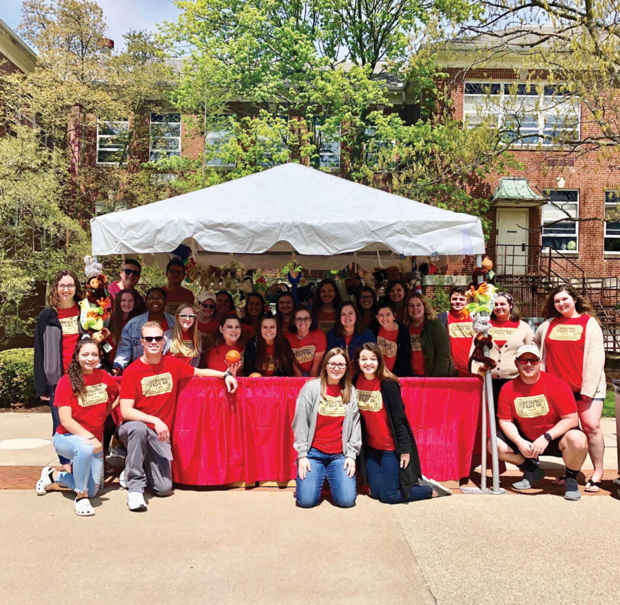 Members of CAB pose together at the 2019 Spring Fest.