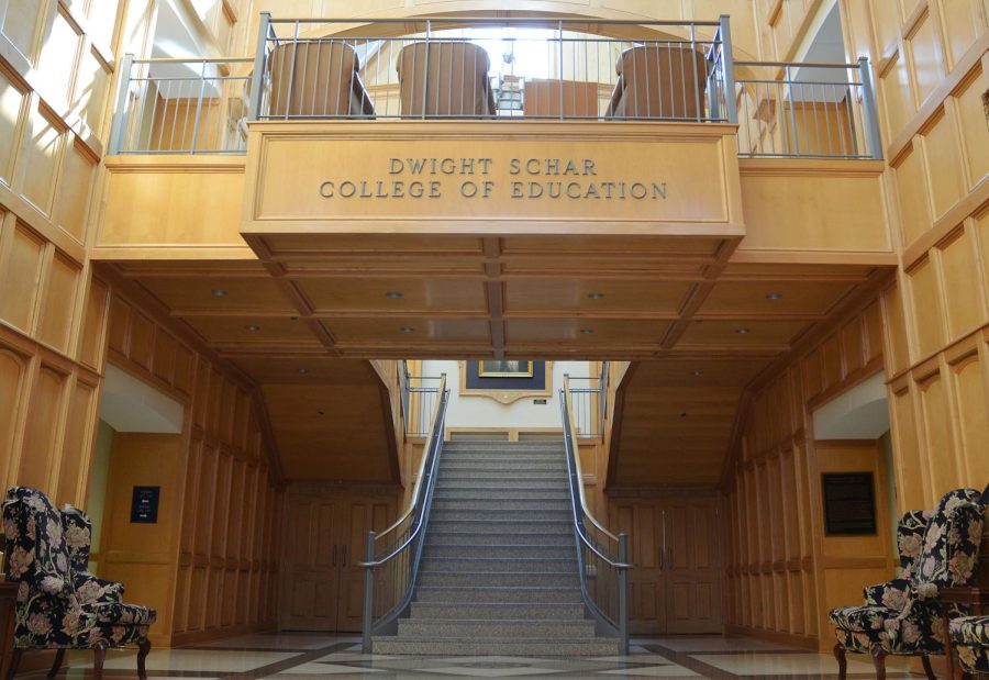 Entrance of Ronk Lecture Hall where conference is taking place