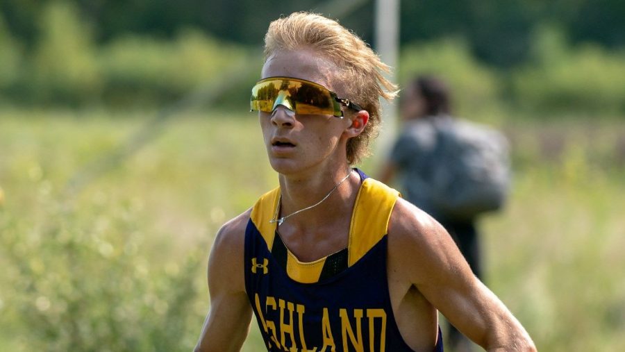 Sophomore Colton Pinkerton continues to have a stellar season for the AU cross country team.