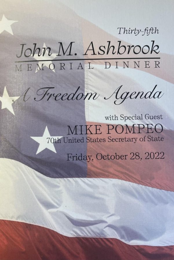 Mike Pompeo was the keynote speaker at this years dinner