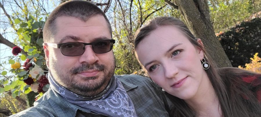 Kinzel and his wife pose for a selfie. Kinzels unique story is inspiring to all who have chosen the wrong path but want to be better when they reenter society.