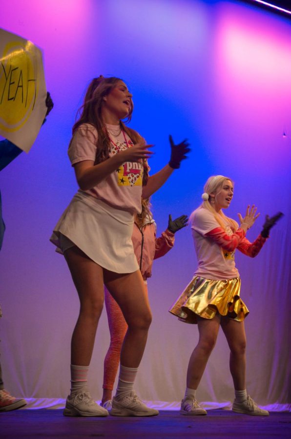 Alpha Phi performs as Just Dance characters.