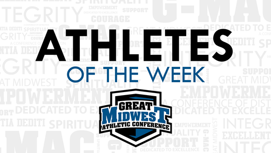 The Great Midwest Athletic Conference recognizes a handful of athletes and their achievements each week.