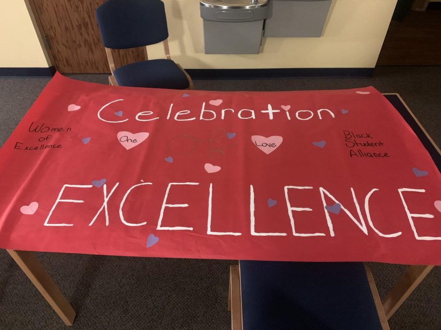 Sign created to promote ticket sales for the Celebration of Excellence Ball