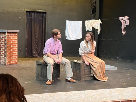 Tobin Grendzynski and Leanna Uselton performed together in AU Theatres 10-Minute Play Festival