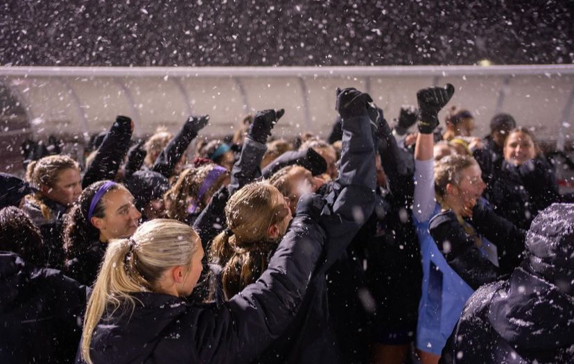 The+Eagles+rejoice+after+pulling+off+a+2-0+win+over+the+Panthers+at+a+snowy+Ferguson+Field+in+Ashland%2C+Ohio.