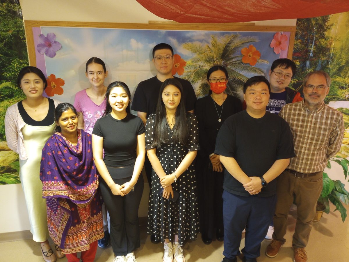 Students from China and Bangladesh in the international students program last spring 2022.  