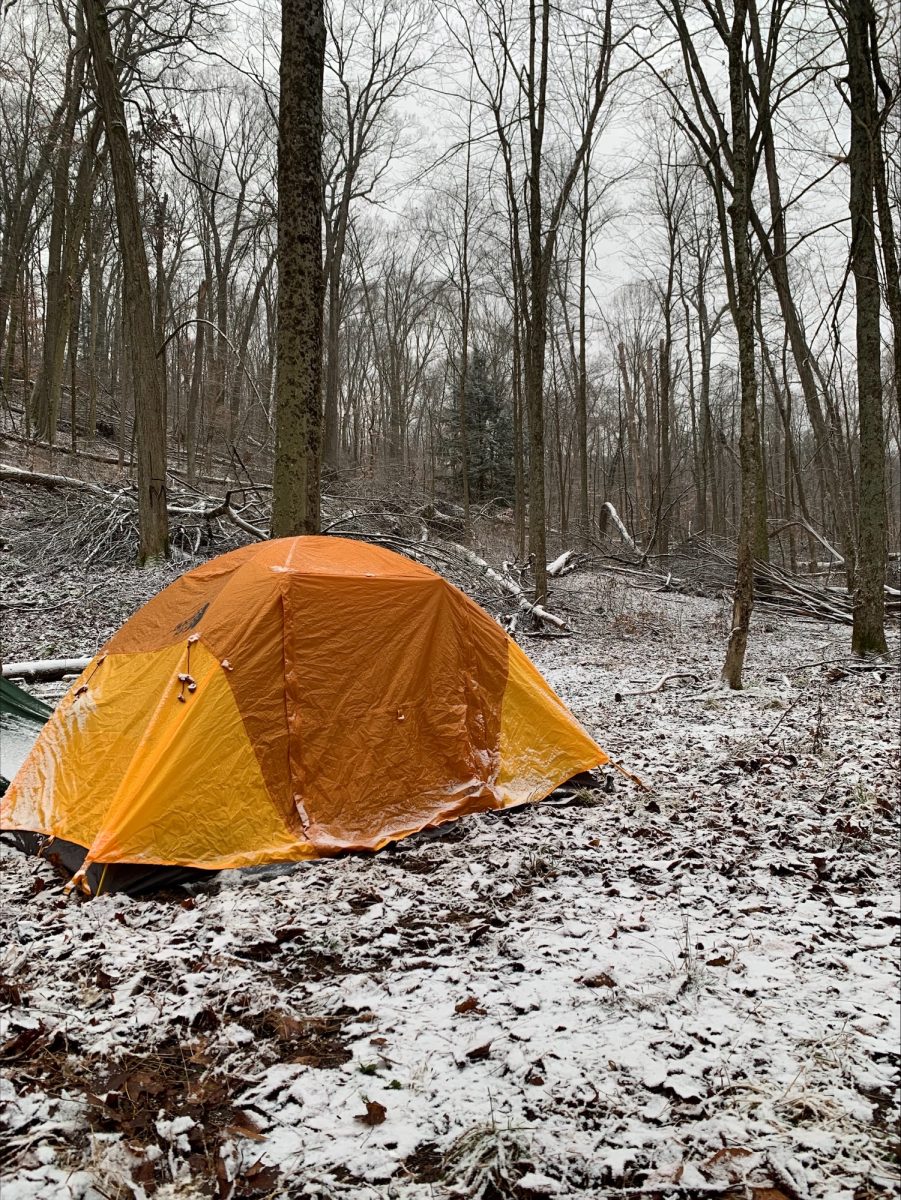 Pictured is the tent Brynn slept in during her trip to Mohican.
