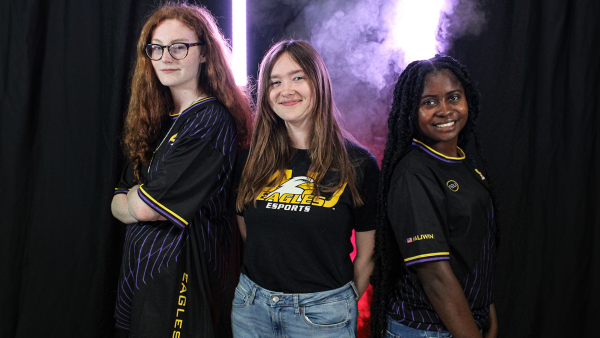 The women that compete for the Ashland University eSports team.
