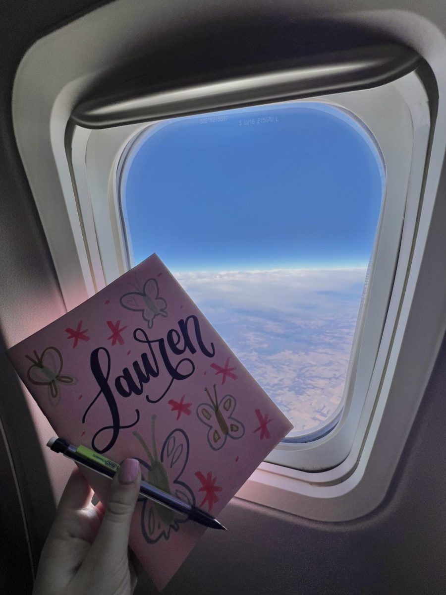 The journal Lauren Gulden is taking on her trip. 