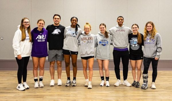 The AU SAAC board for the 2024-25 year.