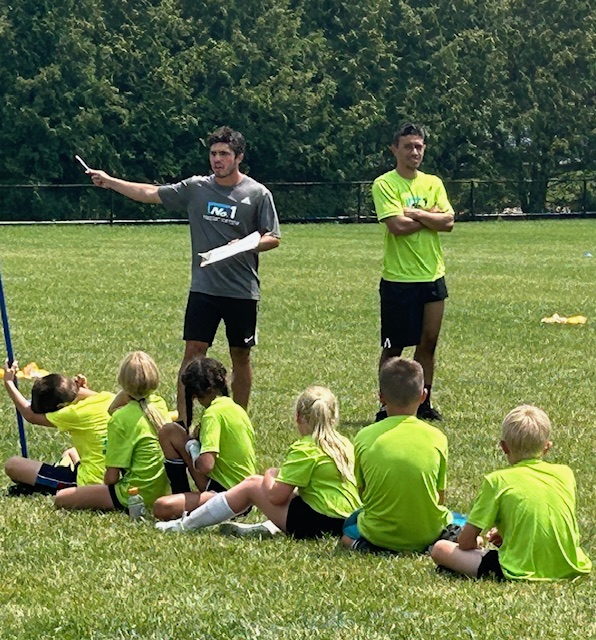 The Ashland University men's soccer camp hosted by the Eagles.