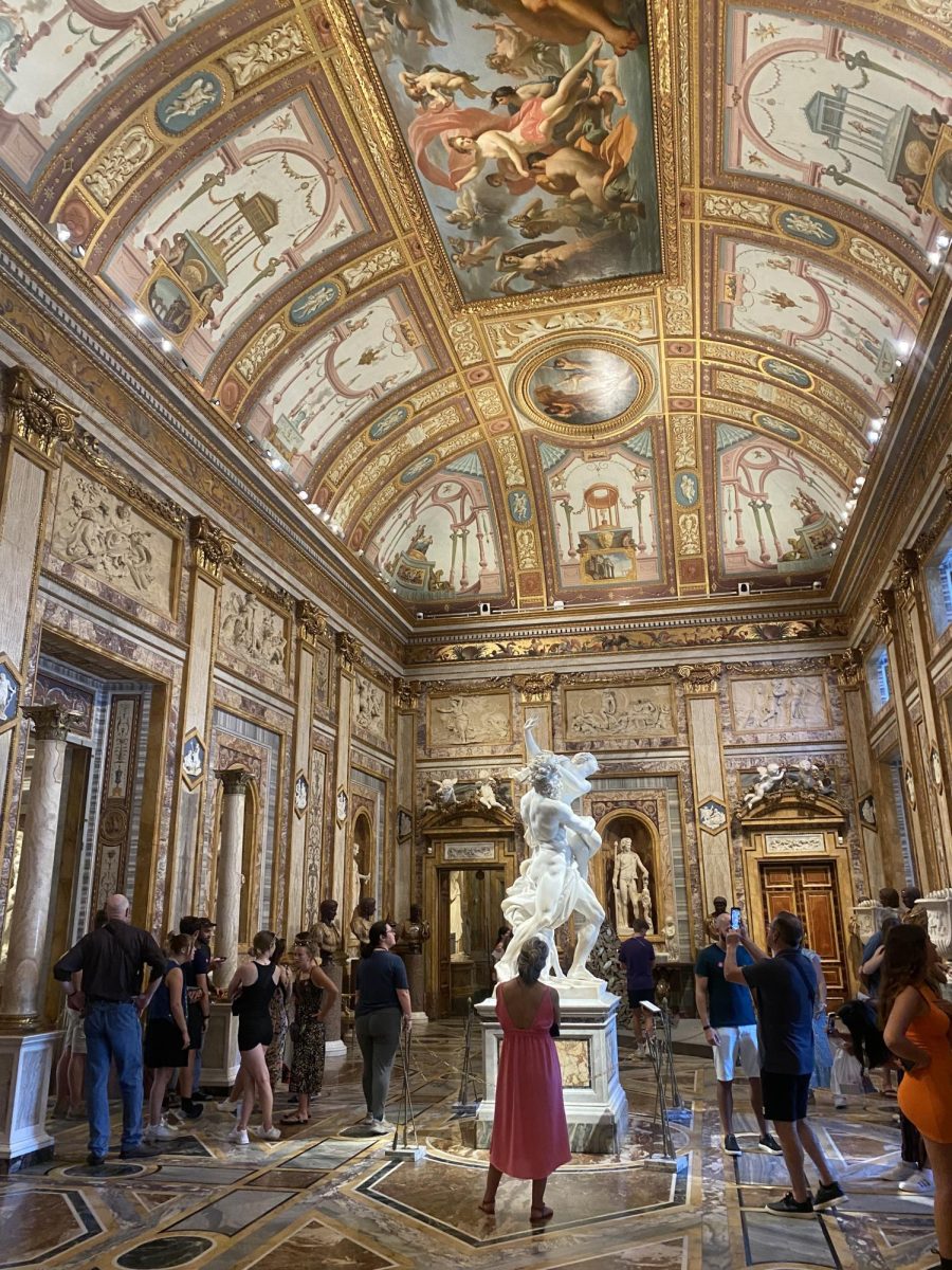 The Gallery at Villa Borghese, pictured here during a similar Study Abroad trip in Summer 2023 and one of many locations that will be visited during the December trip