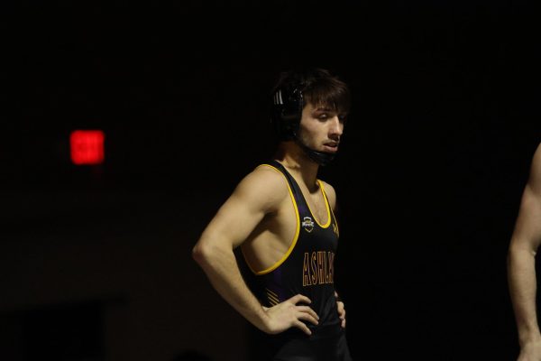 Luke Acuna preparing to take on the mat