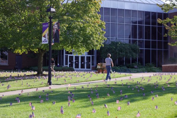 4,000 flags were placed around campus.