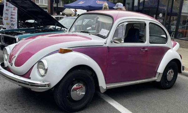 One of the vehicles on display at the car show.