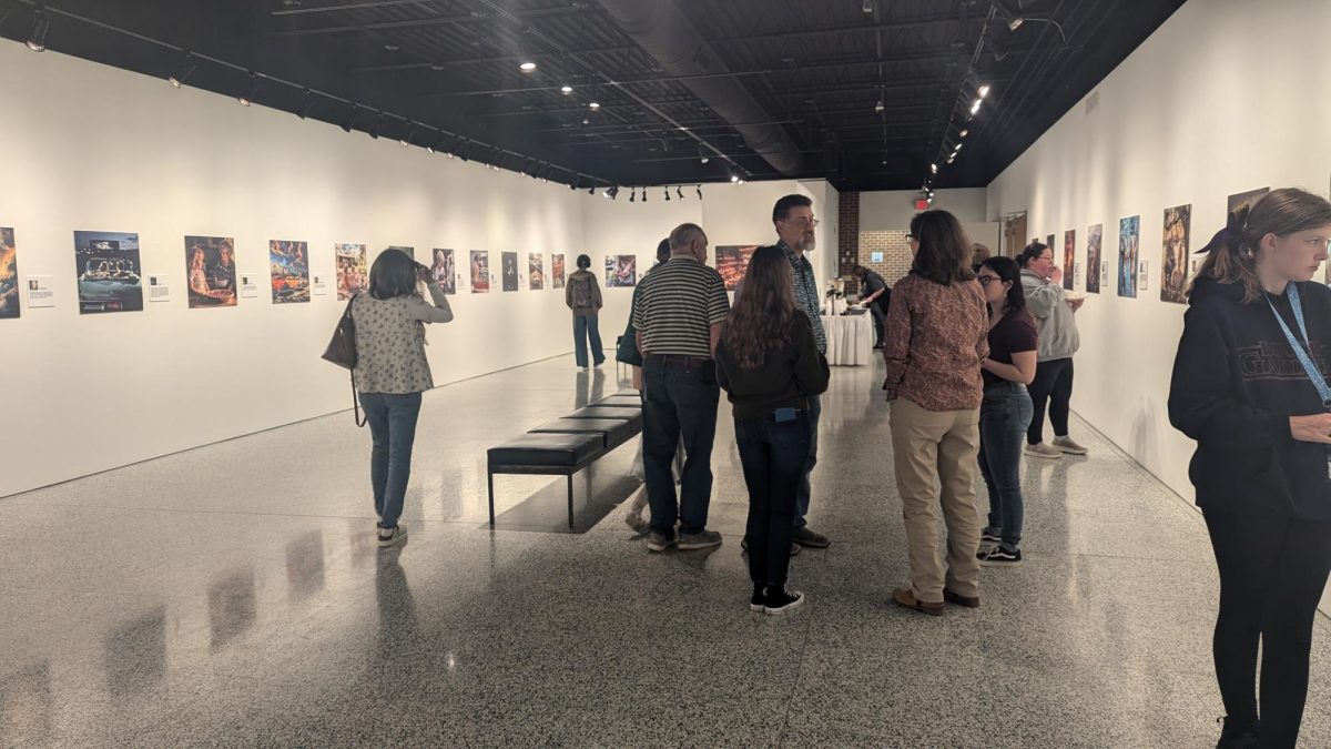 Attendees at the opening of the Transcending Barriers Beyond Time exhibition