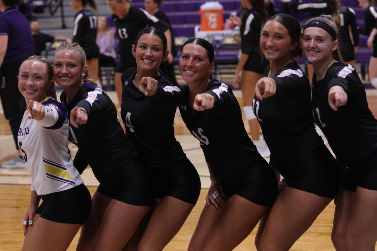 The Eagles getting ready to start the match.