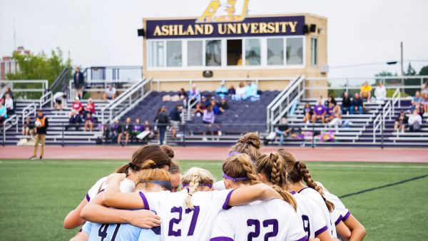 Ashland keeps their first-place title in the Great Midwest Athletic Conference after defeating Ursuline, four points ahead of Findlay.