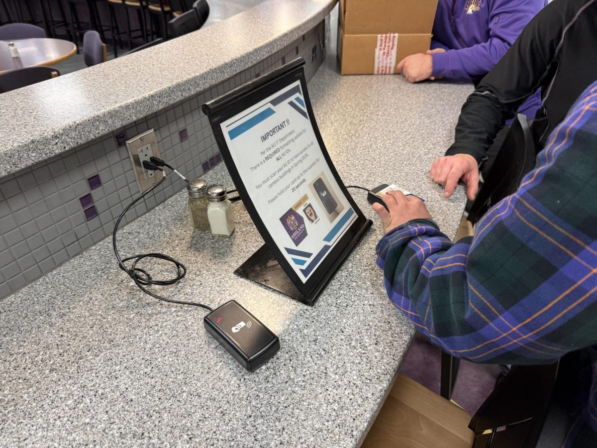 The AU ID card formatting stations can be found in Convo, at the Safety Office and at the Rec Center.