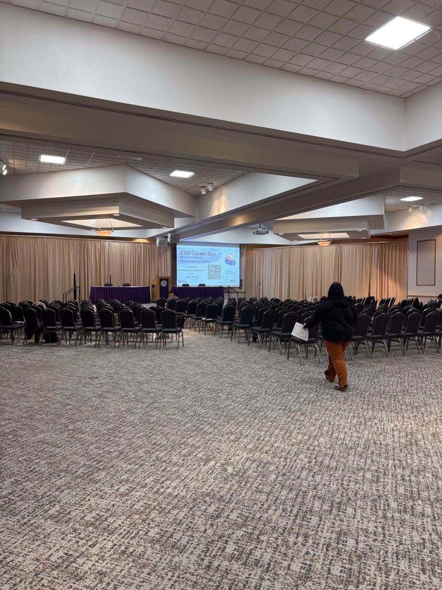 A lecture style area for students to learn how to enhance their classrooms