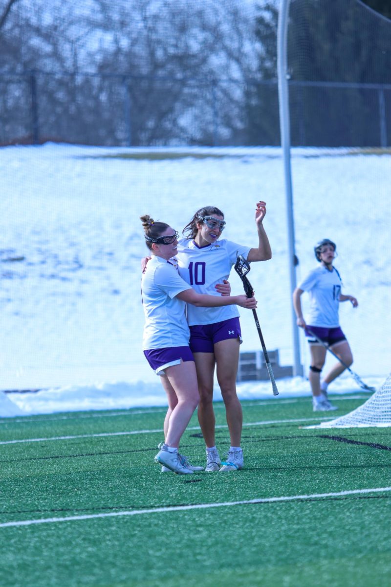 Eagles celebrating a goal.