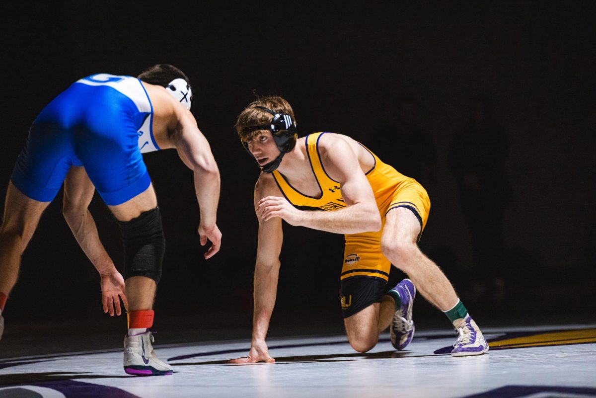 Kuhn during the Eagles senior day match