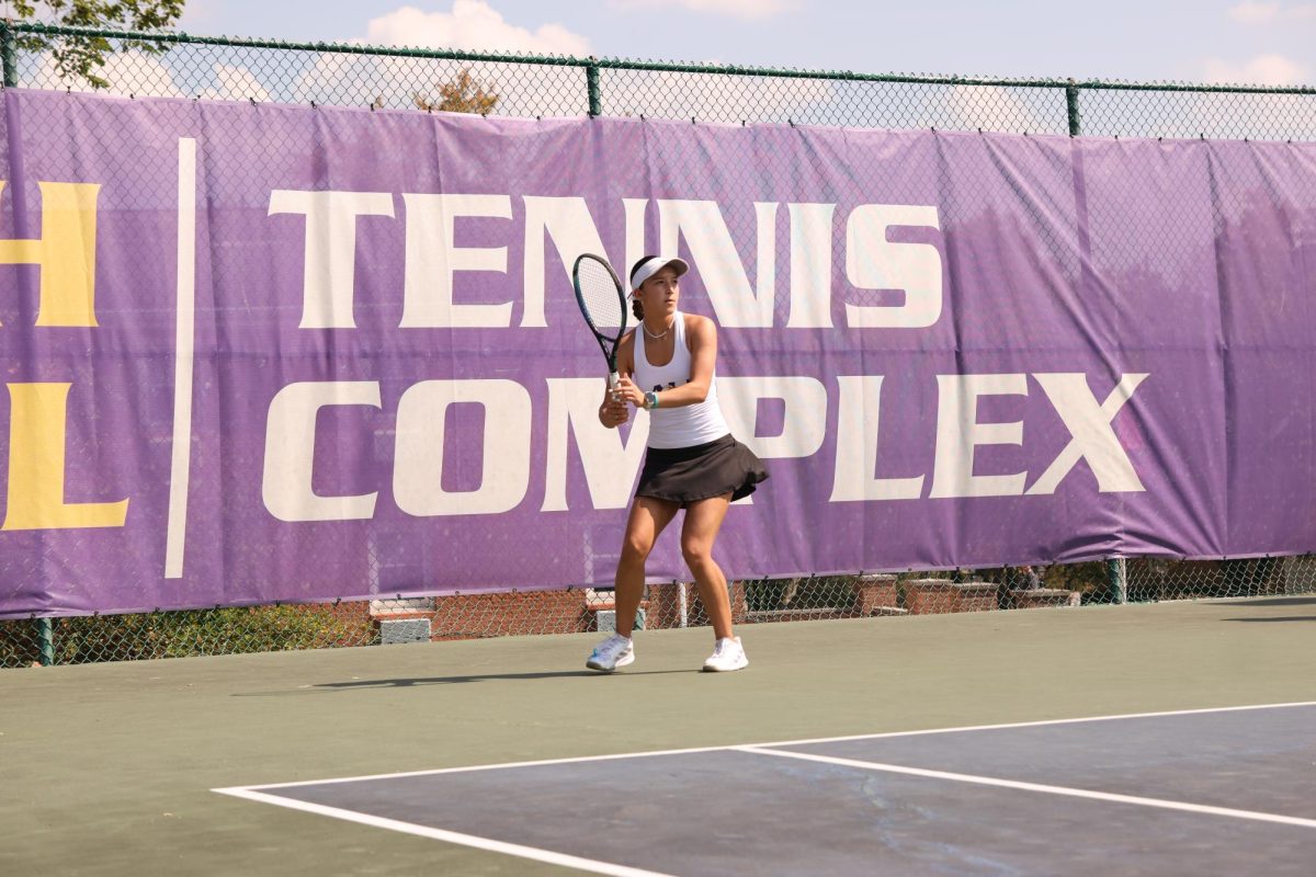 Arancibia competing in a singles match in September