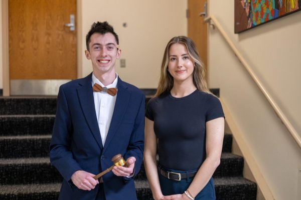  2026-2027 Student Body President Drake Crumley and Student Body Vice President Sophia Baars.